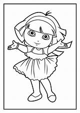 Dora Coloring Aventureira Exploradora Dibujos Brinquedos sketch template
