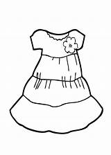 Coloring Pages Dress Bestofcoloring sketch template