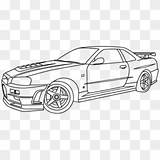 Nissan Gtr Pngfind sketch template