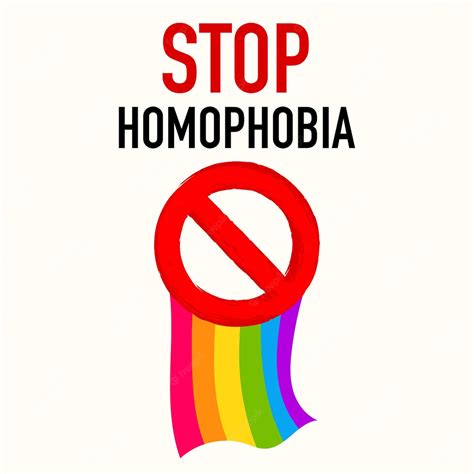 premium vector stop homophobia vector illustration for the