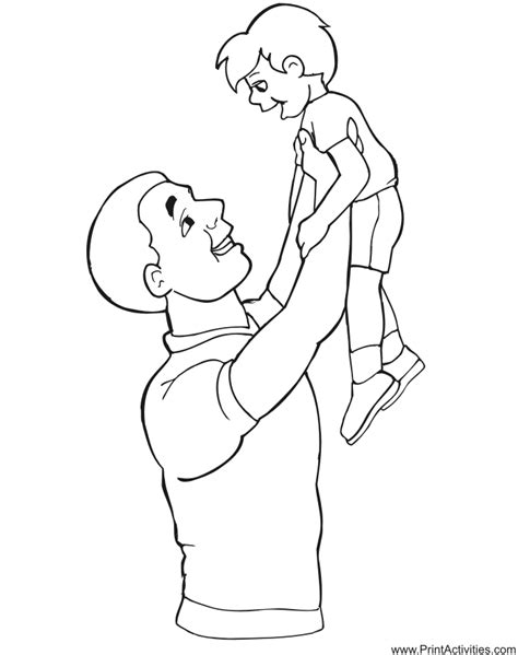 dad coloring page coloring home