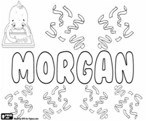 morgan unisex  coloring page printable game