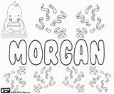 Morgan Name Coloring Unisex Printable sketch template