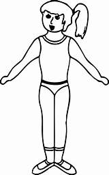Clipart Outline Kids Person Body Human Child Library sketch template