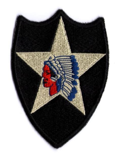 U S Army Ww2 Cut Edge 2nd Infantry Division Patch Ebay