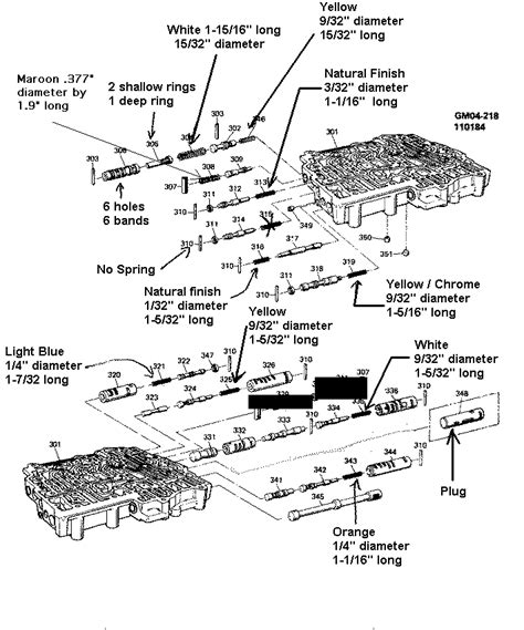 le transmission valve body diagram