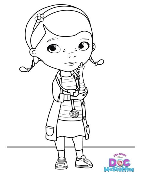 mcstuffins docs  door sign big book  boo boos coloring