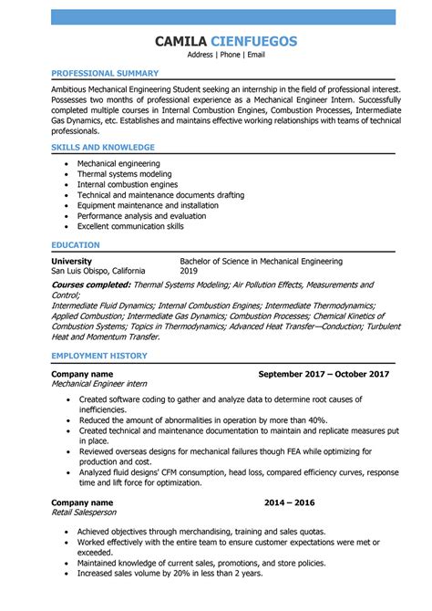 engineering technician resume template