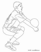 Recepcion Bajo Balon Voleibol Voley Ausmalen Fundamentos Cool2bkids Colocación Deportes sketch template