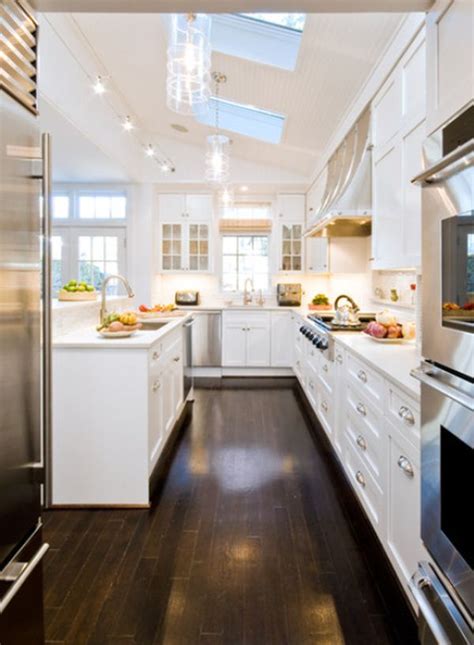 interior designs  long  narrow kitchens
