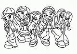 Bratz Coloring Pages Baby Para Colorear Aiden Characters Jade Filminspector Girls Main Getdrawings sketch template