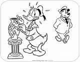 Donald Duck Coloring Pages Disneyclips Fixing Vase Broken sketch template