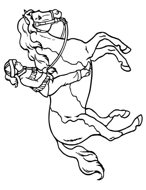 girl  horse horse coloring pages horse coloring books cute