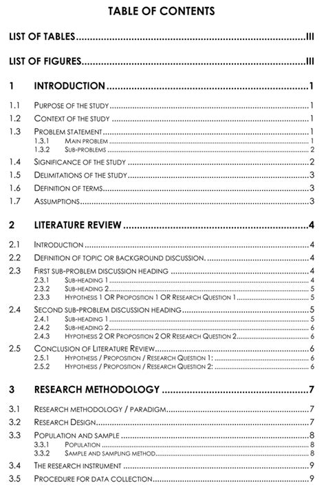 research proposal templates