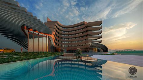 hotel architecture design larnaka cyprus  studio architects