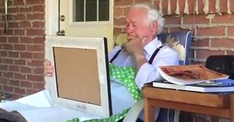 grandpa gets drawing of late wife popsugar love and sex
