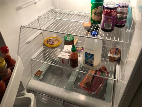 empty fridge full  expired food    person