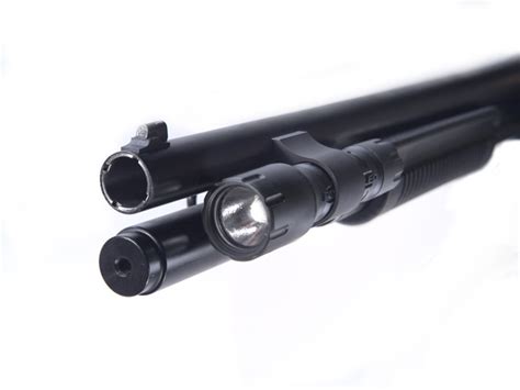surefire px tactical single output led flashlight  mod  shotgun flashlight mount