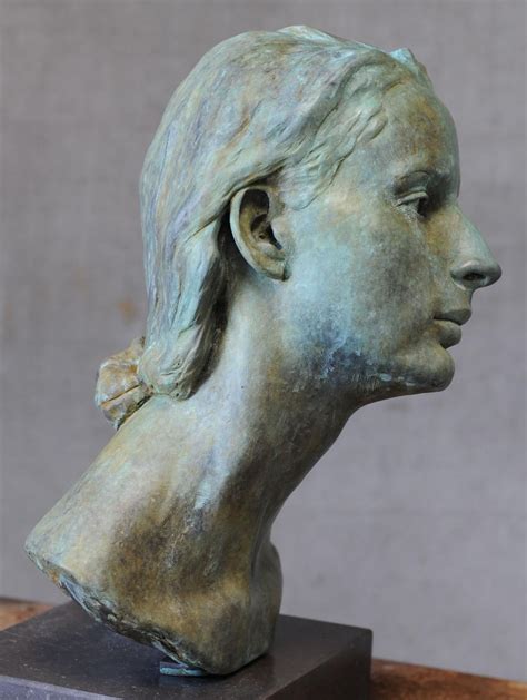 lotta blokker amber  bronze      cm figurative sculpture sculpture head