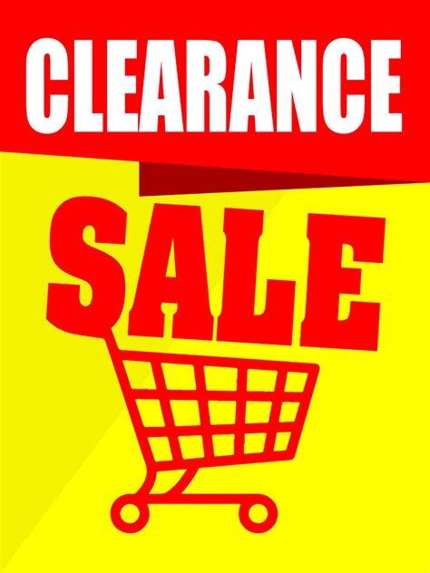 clearance sale business retail display sign    full color signscom