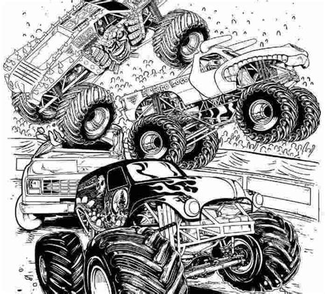 bigfoot monster truck coloring pages coloring pages