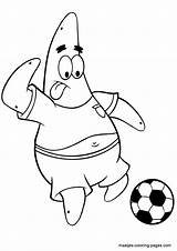 Coloring Soccer Spongebob Pages Playing Patrick Maatjes Star Bob Loaded Version Want Print Click Will Squarepants Ausmalbilder sketch template