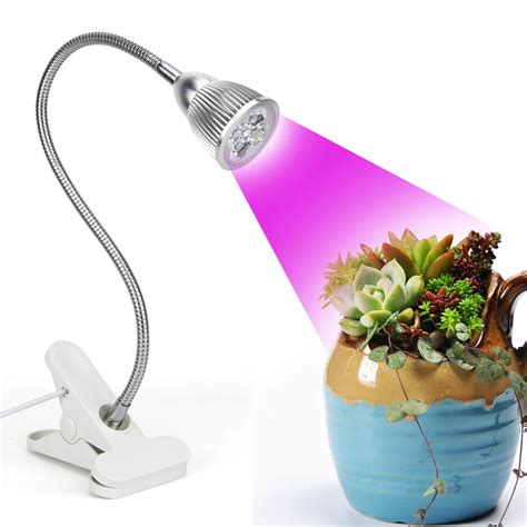 led clip desk grow lamp led growing lights   degree flexible gooseneck  office home