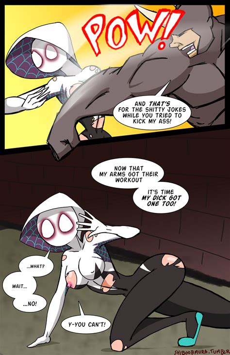 The Rhino Vs Spider Gwen Page 1 By Shiboobmura Hentai