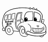 School Drawing Bus Coloring Library Line Cartoon Cliparts Clipart sketch template