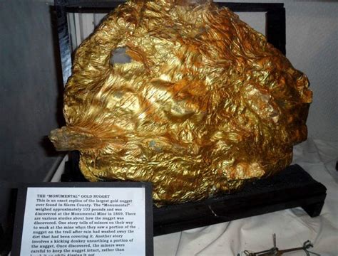 largest gold nugget    california geology
