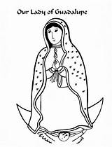 Coloring Guadalupe Pages Saints Catholic Virgen Lady Saint Juan Diego La Mercy Divine Paper Printable Para Dali Kids Colouring Board sketch template