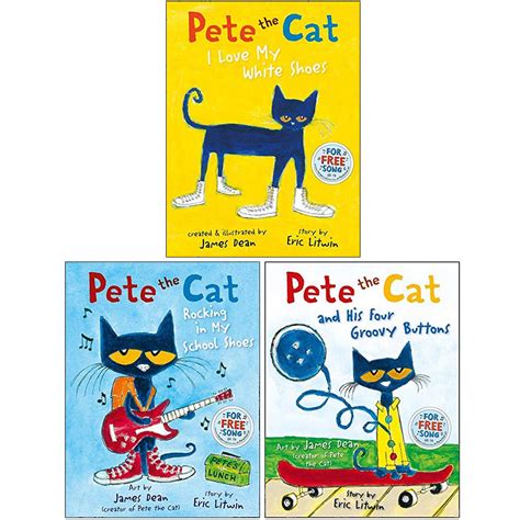 pete  cat series  books collection set  eric litwin pete