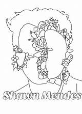 Coloring Shawn Mendes Shawnmendes Popculture Colorear Bocetos Lienzo sketch template