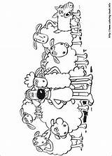 Shaun Schaf Oveja Carneiro Baranek Mouton Pintar Bitzer Kolorowanki Ausmalbild Planetadibujos Schaap Kleurplaten Famille Pecora Coloriez Desenhosparacolorir Malbuch Afkomstig Mioutou sketch template