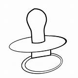 Baby Coloring Pacifier Drawing Pages Clipart Bottle Dummy Clip Outline Template Draw Drawings Printable Colouring Sheets Cliparts Kids Color Getdrawings sketch template