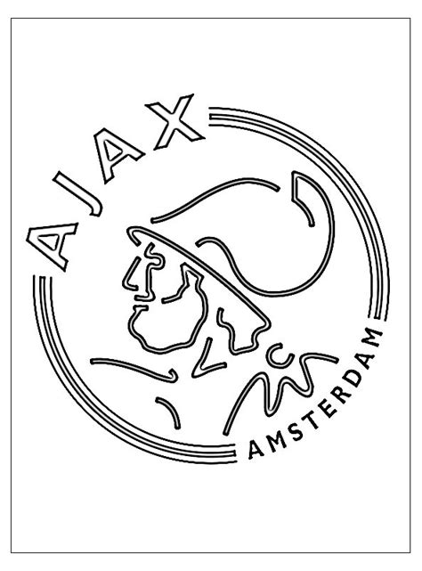 ajax logo kleurplaat gratis kleurplaten printen  opslaan