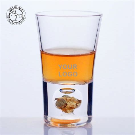 Supply Customize Heavy Base Clear Whiskey Shooter Shot