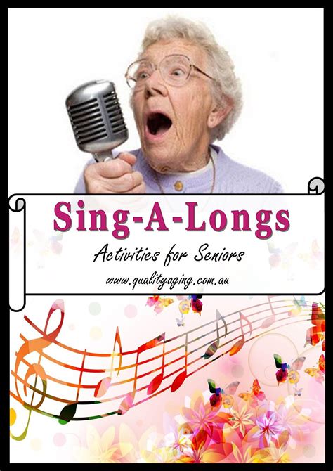list   sing  songs  seniors