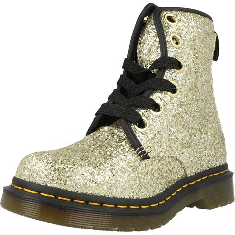 dr martens  farrah gold chunky glitter ankle boots awesome shoes
