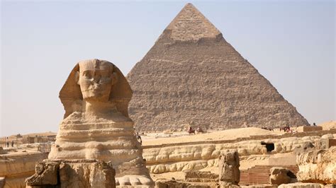 vistas de la esfinge  la gran piramide de guiza
