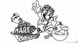 Mario Odyssey Super Coloring Pages Printable Sheets Funny Clipart Color Kids Print Sheet Friends Getcolorings Getdrawings Bettercoloring Template sketch template