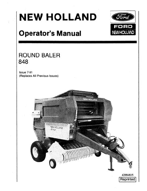 holland   baler manual farm manuals fast