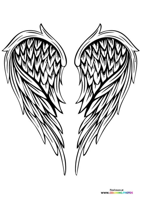 wings coloring pages  kids