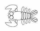 Crustacean Coloring Coloringcrew sketch template