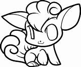 Coloring Vulpix Pages Pokemon Popular sketch template