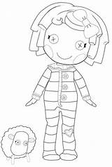 Lalaloopsy Coloring Pages Pillow Featherbed Girls Color Print sketch template