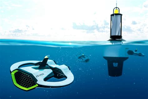 underwater drone scans  ocean  plastic micro particles yanko design
