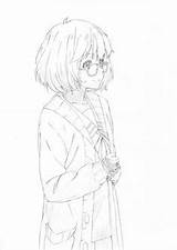 Kanata Kuriyama Kyoukai Mirai Manga Anime Boundary Beyond Drawing Katana Kyoto Animation Wie Zeichnet Sketches Illustration Man sketch template