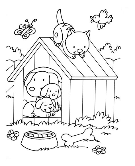 dog coloring pages   dogs kids coloring pages
