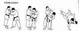 Judo Goshi Hane Jiu Jitsu Karate sketch template